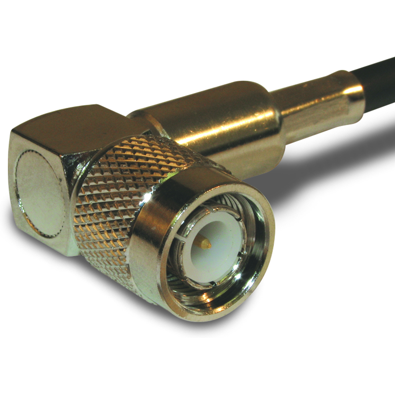 Amphenol RF-122150 Raccordement FR Conn TNC 0Hz to 11GHz 50Ohm Crimp RA Cable Mount PL Gold