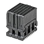 Conn Backplane HDR 54 POS 1.9mm Press Fit ST Thru-Hole Impact™ Tray