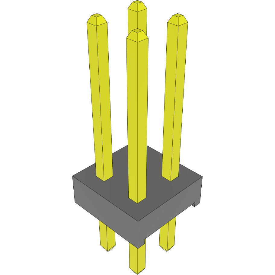 Samtec-MTMM-102-07-S-D-280 Connector Headers and PCB Receptacles Conn Unshrouded Header HDR 4 POS 2mm Solder ST Top Entry Thru-Hole Bulk