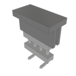 Conn Board Stacker HDR 4 POS 2mm Solder ST Top Entry SMD Tube