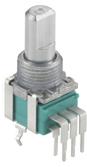 ALPS ALPINE CO., LTD-RK09L124000Z Widerstandstrimmern, Potenziometern und Regelwiderstande Res POT 50K Ohm 20% 0.05W(1/20W) 1(Elec)/1(Mech)Turn 6mm (12.1 X 28.5mm) Pin Panel Mount/Bracket Mount Tray