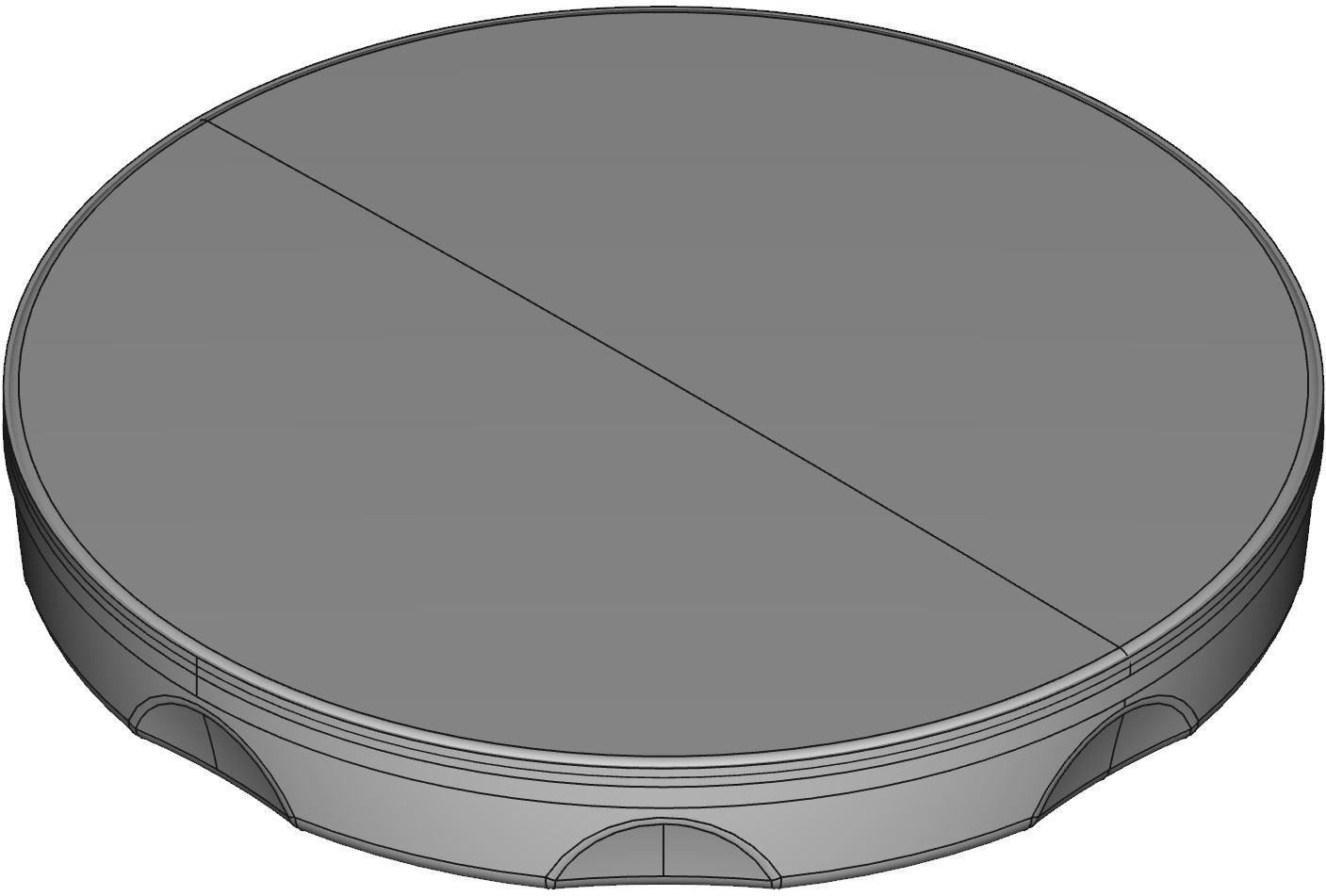 Hammond Manufacturing-HP400PCGY Schalterzubehör Switch Access Round Hole Plug Push Button Switch