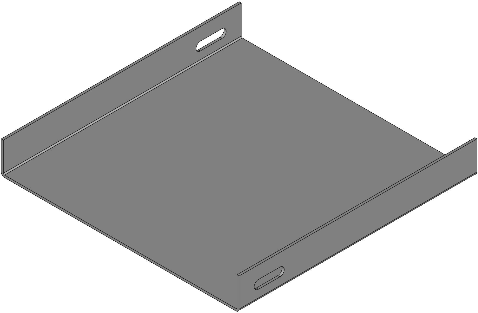 Hammond Manufacturing-CWCP8 电缆配件 Wiring Ducts Closing Plate Square Screw Steel Gray