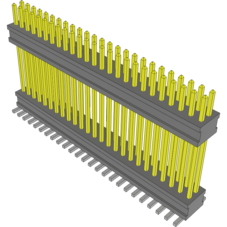 Samtec-FW-25-05-L-D-550-120 Steckverbinderleisten und Leiterplattenbuchsen Conn Board Stacker HDR 50 POS 1.27mm Solder ST Top Entry SMD FLEX STACK™ Tube