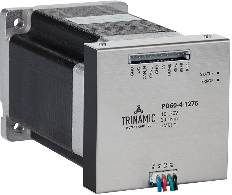 Analog Devices-PD60-4-1276-TMCL 步进电机 Stepper Motors Hybrid Bipolar Square 4.17V 2.8A 1.5Ohm 840g.cm² 3.1 1.8° 1Shaft