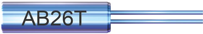 Abracon-AB26T-32.768KHZ Quarze Crystal 0.032768MHz ±20ppm (Tol) 12.5pF FUND 35000Ohm 2-Pin Thru-Hole