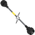 Cable Assembly Shielded PVC 3.05m 24AWG RJ-45 to RJ-45 8 to 8 POS M-M Crimp-Crimp Brad/RJ-Lnxx Bag