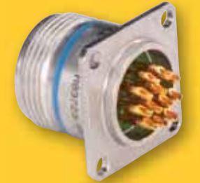 Amphenol-BNY-1710-05P1D06-Y70 Connector Circular Conn Circular PIN 5 POS Solder ST Flange Mount 5 Terminal 1 Port