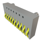 Conn One Piece Interface HDR 10 POS 1mm Solder ST Top Entry SMD Tube