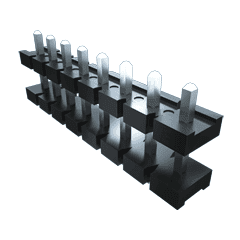 Samtec-HPW-03-04-T-S-669-430 Piastre connettori e prese PCB Conn Board Stacker HDR 3 POS 5.08mm Solder ST Thru-Hole Bulk