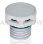 Amphenol-VENT-PS1NBK-O8002 连接器配件 Connector Accessories Snap-In Vent Straight Glass Filled Nylon Black