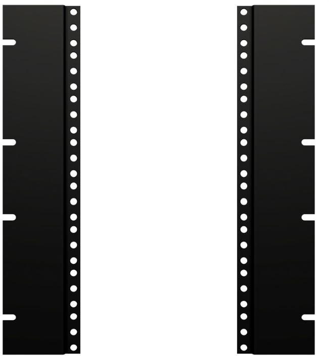 Hammond Manufacturing-PA2319008BK1 null 24 To 19 Inch Rack Rail Reducer Steel Panel, Black