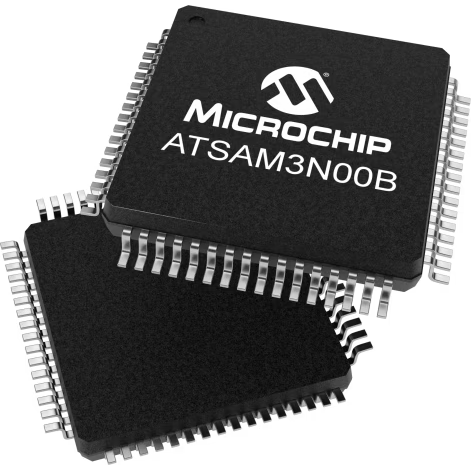 Microchip Technology-ATSAM3N00BA-AUR Microcontrollers - MCUs MCU 32-bit ARM Cortex M3 RISC 16KB Flash 1.8V/2.5V/3.3V 64-Pin LQFP T/R