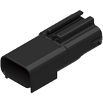 3 Way Male APEX 2.8 Unsealed Connector Black