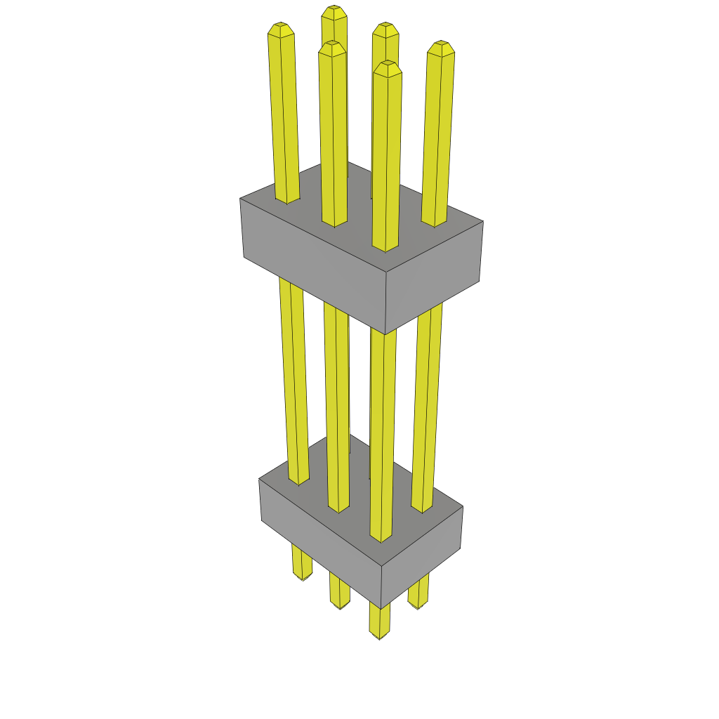 Samtec-TW-03-08-G-D-510-115 Steckverbinderleisten und Leiterplattenbuchsen Conn Board Stacker HDR 6 POS 2mm Solder ST Thru-Hole Bulk