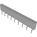 Conn Socket Strip SKT 18 POS 2.54mm Solder ST Bottom Entry Thru-Hole TIGER CLAW™ Tube