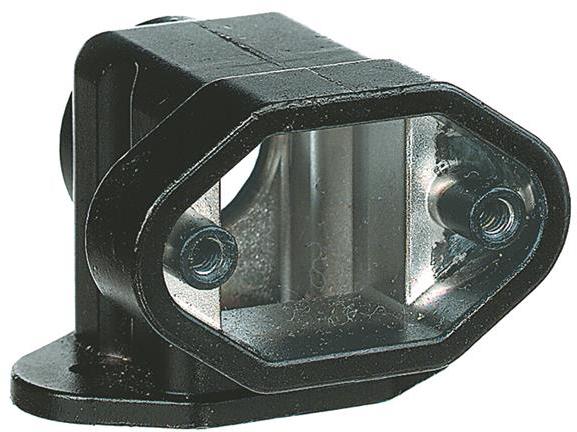 HARTING-09400030901 Adaptadores de manguitos ajustables Backshell Adapter 90° 3A Shell Size Chromate Zinc Die Cast Han®