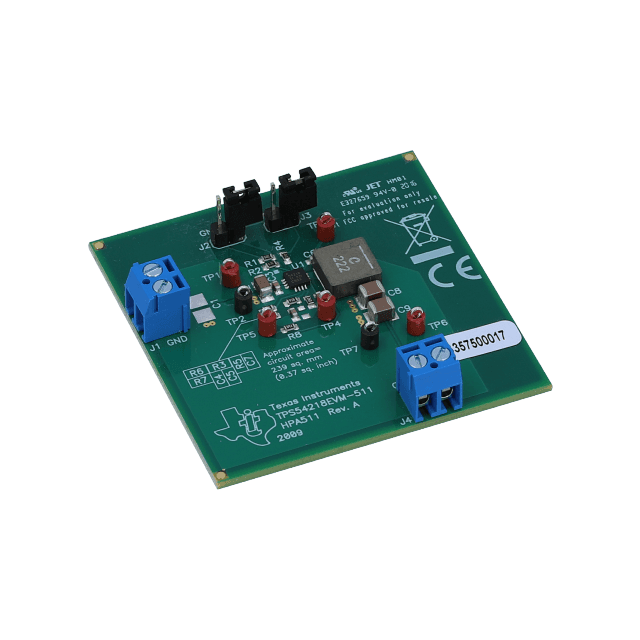 Texas Instruments-TPS54218EVM-511 Power Management Development Boards and Kits TPS54218 DC to DC Converter and Switching Regulator Chip 1.8V Output Evaluation Board