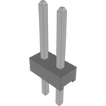 Conn Unshrouded Header HDR 2 POS 2mm Solder ST Top Entry Thru-Hole Bulk