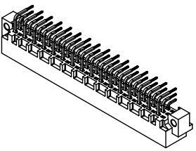 HARTING Technology Group-09031486921 Connector Backplane Conn Backplane M 48 POS 2.54mm Solder RA Thru-Hole