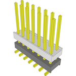 Conn Board Stacker HDR 14 POS 2.54mm Solder ST Top Entry SMD Tube