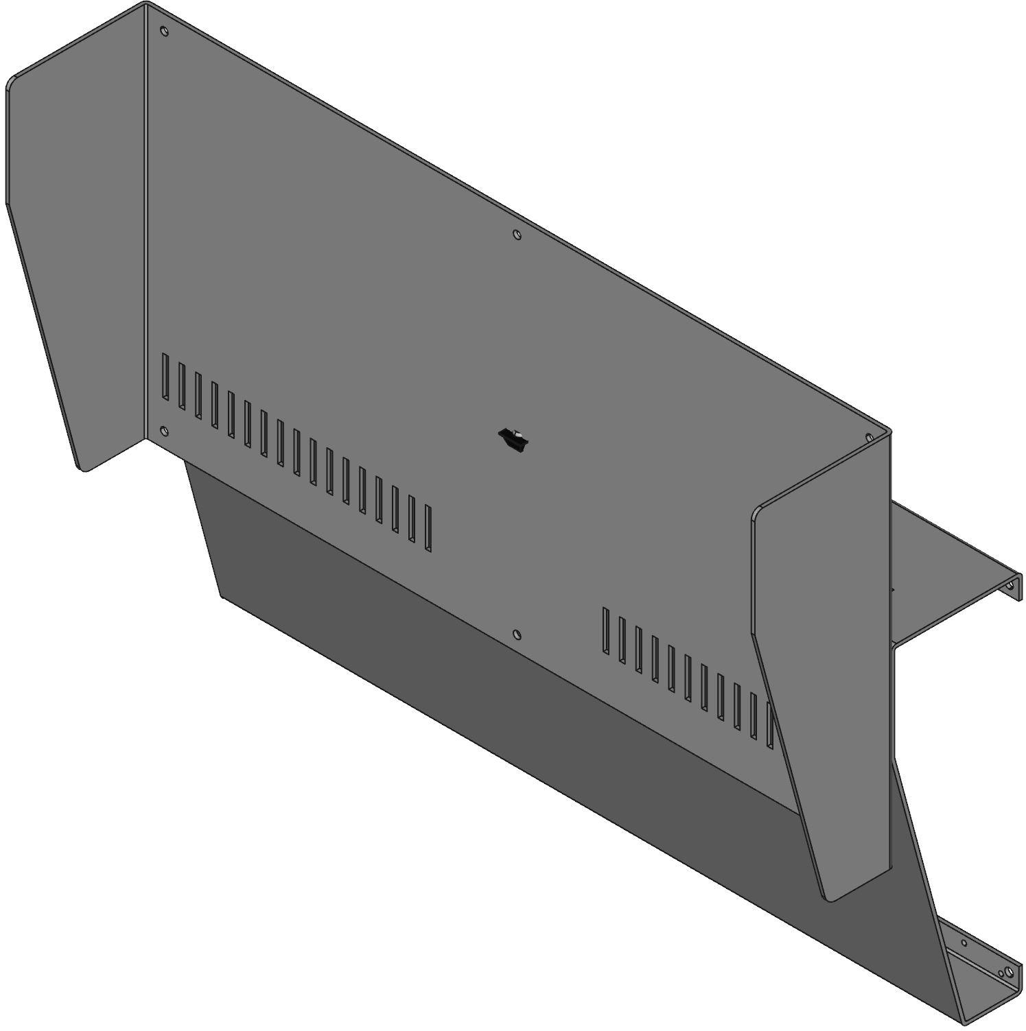 Hammond Manufacturing-1456RH3WHBU  Beige/Blue Aluminum Sloped Console Enclosure