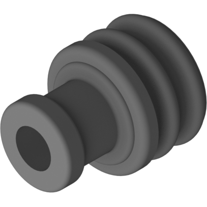 Delphi-13834614 Steckverbinderzubehör Seal Gray Round for 1 Way Cable
