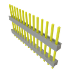 Conn Board Stacker HDR 14 POS 2.54mm Solder ST Top Entry Thru-Hole Bulk
