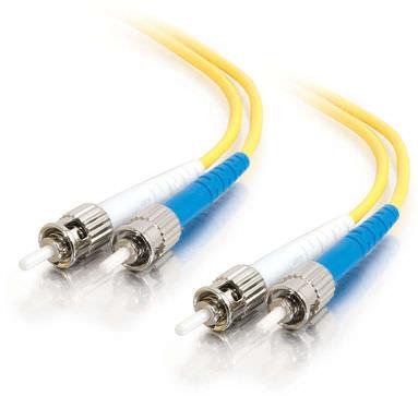 Legrand-34533 Assemblaggio cavi in fibra ottica 9m ST-ST 9/125 OS2 Duplex Single-Mode Fiber Optic Cable - Plenum CMP-Rated - Yellow