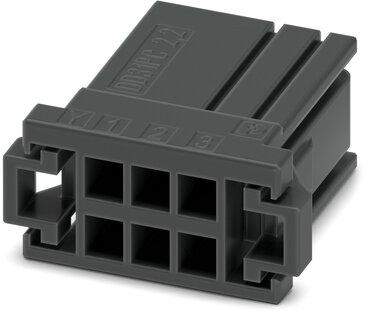 PHOENIX CONTACT-1341275 Einzeladersteckverbinder, Gehäuse Conn Housing F 6 POS 3.81mm Crimp ST Cable Mount Black Cardboard