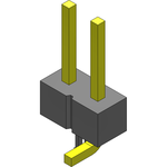 Conn Unshrouded Header HDR 2 POS 2.54mm Solder ST Top Entry SMD Bulk