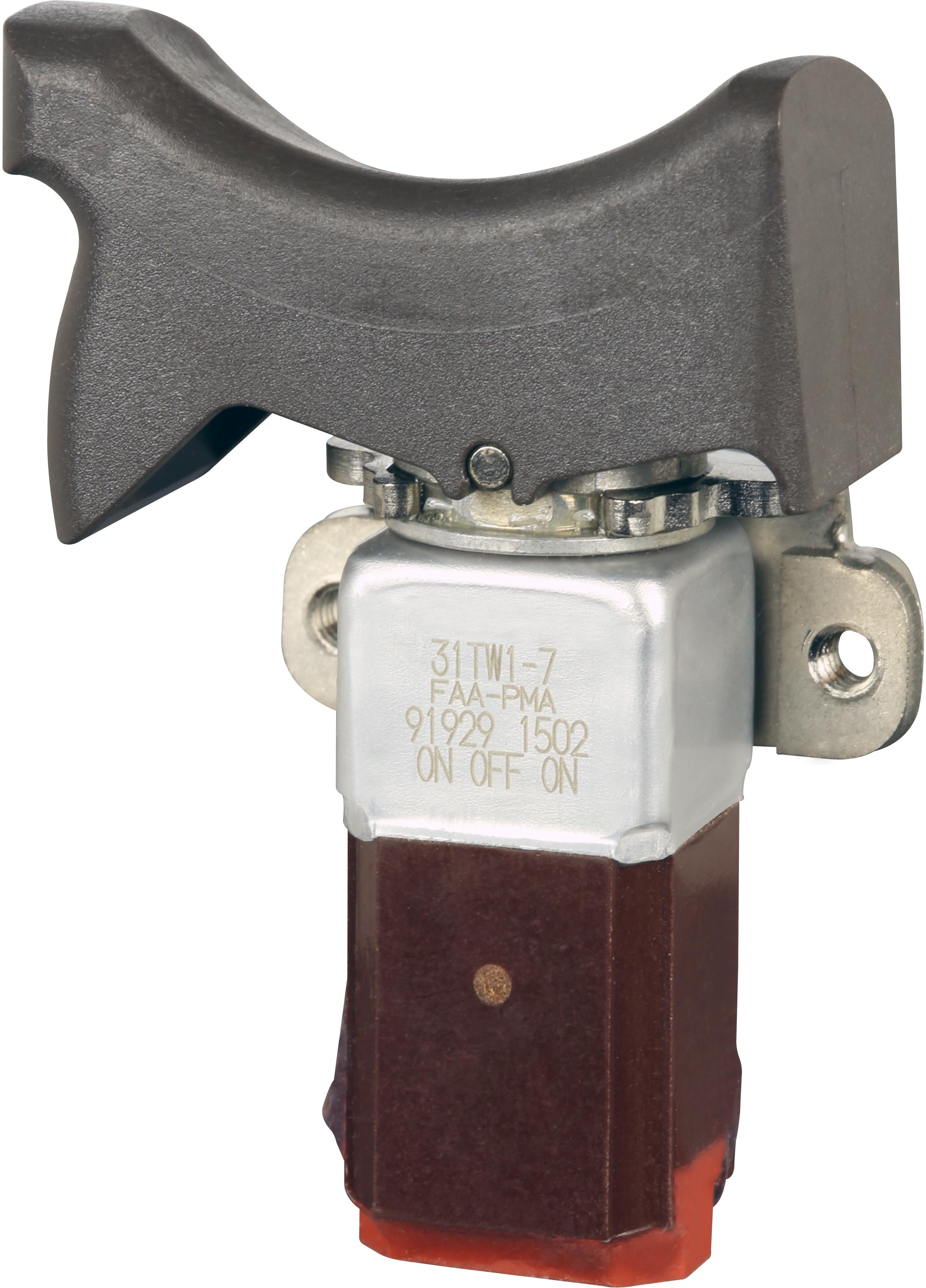 Honeywell-31TW1-7 Switch Toggle Switch Toggle (ON) OFF (ON) SPDT Lever IWTS 0.1A 115VAC 28VDC Panel Mount with Frame