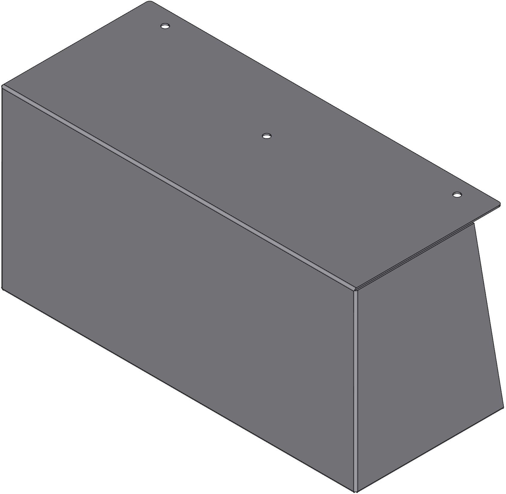 Hammond Manufacturing-1481FC24K null Floor Stand Kit, Steel, Gray, 24In Length, 10In Depth, 10In Height