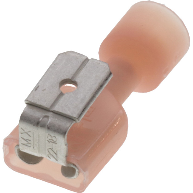 Molex-0190130028 Steckverbinderanschlüsse Quick Disconnect Terminal 22AWG Brass Red F 23.88mm Tin InsulKrimp™ T/R