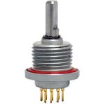 Switch Rotary SP3T 3 Flatted Shaft PC Pins 0.2A 28VDC Medical