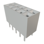 Conn Socket Strip SKT 10 POS 2.54mm Solder ST Top Entry Thru-Hole TIGER CLAW™ Tube