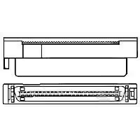 TE Connectivity-5178647-4 SCSI 连接器 CHAMP 050 B-T-B REC HDR ASSY H