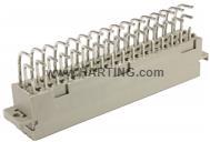 HARTING-09062482826 Steckverbinder, Mutterplatine Conn Backplane F 48 POS 5.08mm Solder RA SMD/Thru-Hole