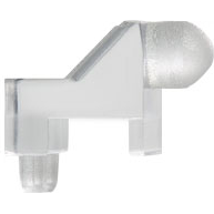 Bivar-SLP3-300-250-R LED-Lichtleiter LED Light Pipe Round Right Angle Clear Rigid Bag