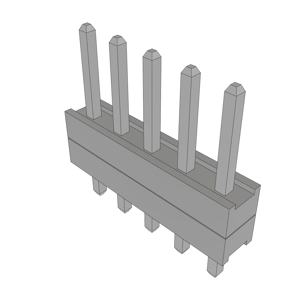 Samtec-TW-01-02-T-S-120-085 连接器插头及 PCB 插座 Conn Board Stacker HDR 1 POS Solder ST Top Entry Thru-Hole Bulk
