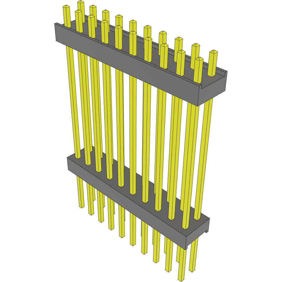 Samtec-EW-10-14-F-D-1000 Embases de raccordement et réceptacles PCB Conn Board Stacker HDR 20 POS 2.54mm Solder ST Top Entry Thru-Hole Bulk