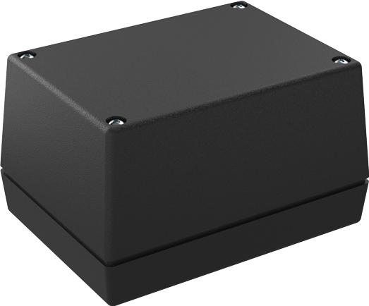 Serpac Electronic Enclosures-133R4AA,BK Boîtes, boîtiers et supports Textured Top Desktop Enclosure with 4AA Battery Compartment, 4.38x3.25x2.50 in.