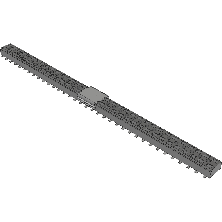 Samtec-CLT-135-02-F-D-BE-A-P-TR Piastre connettori e prese PCB Conn Socket Strip SKT 70 POS 2mm Solder ST Bottom Entry SMD TIGER CLAW™ T/R