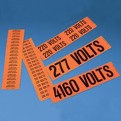 Panduit-PCV-120CY Kabelmarkierungen Cable Markers Pre-Marked Vinyl Orange