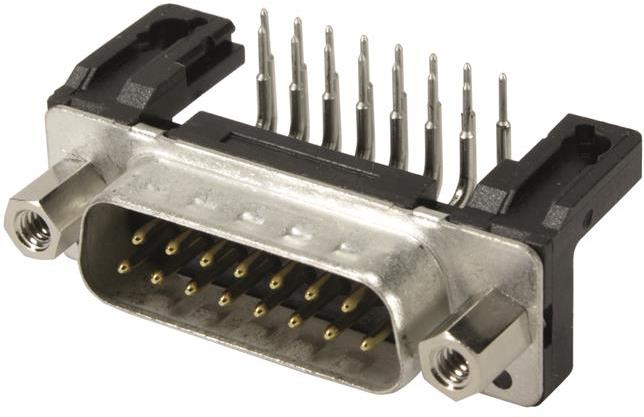 HARTING-09663237802 Steckverbinder, D-Sub Conn D-Sub M 25 POS 1.38mm Solder RA Thru-Hole 25 Terminal 1 Port