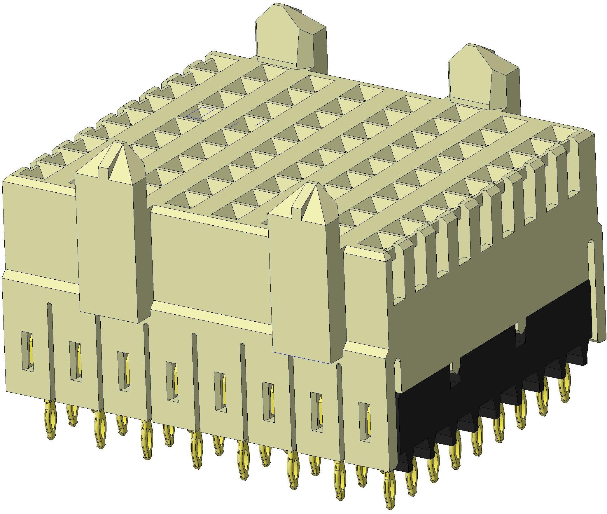 Amphenol Communications Solutions-10125811-102LF Steckverbinder, Mutterplatine 3PVR VS 8I PF GXT