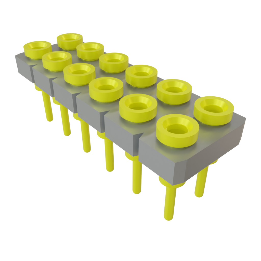 Samtec-SDL-106-G-11 Steckverbinderleisten und Leiterplattenbuchsen Conn Socket Strip SKT 12 POS 2.54mm Solder ST Top Entry Thru-Hole Tube