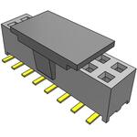 Conn Socket Strip SKT 16 POS 2mm Solder ST Top Entry SMD Tube