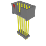 Conn Elevated Shrouded Header (4 Sides) HDR 20 POS 2.54mm Solder ST Thru-Hole Bulk