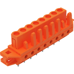 Female Header, 0.6 X 1.0 Mm Solder Pin, Straight, Clamping Collar, Pin Spacing 5.08 Mm, 8-Pole